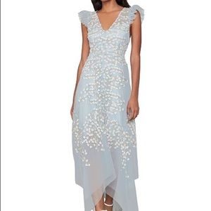 BCBGMAXAZRIA
Embroidered Ruffle Dress